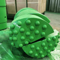 QL60 194mm DTH Hammer Casing System Slide Block Casing Rock Drilling DTH Bit Overburden Wing Bit